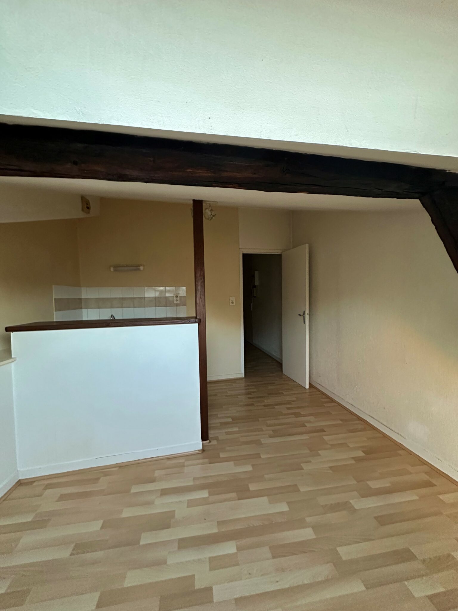 Pièce de vie du T1 rue Banc Léger, Limoges