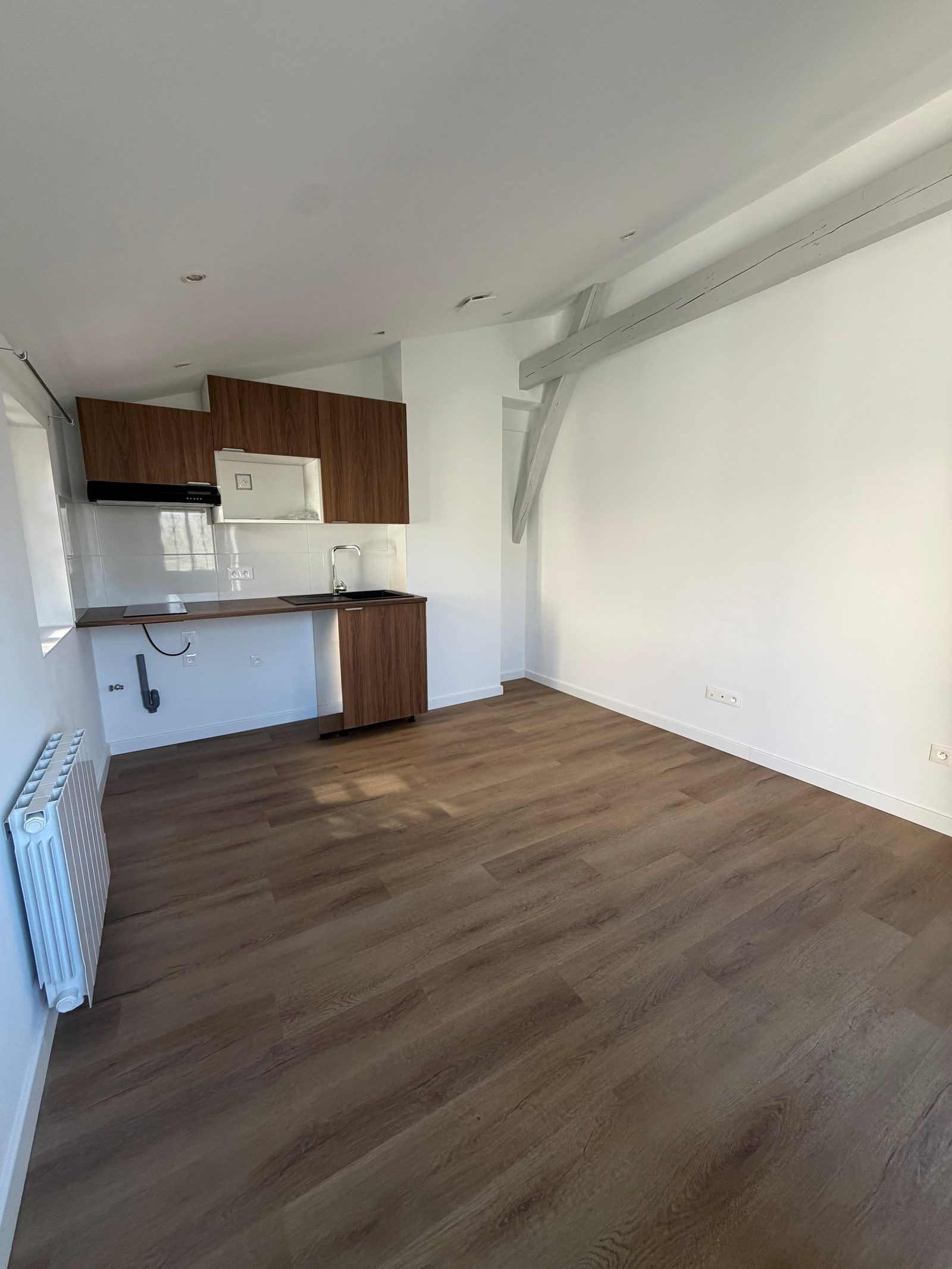 T2 refait à neuf avenue Georges Dumas, Limoges — pièce de vie et cuisine